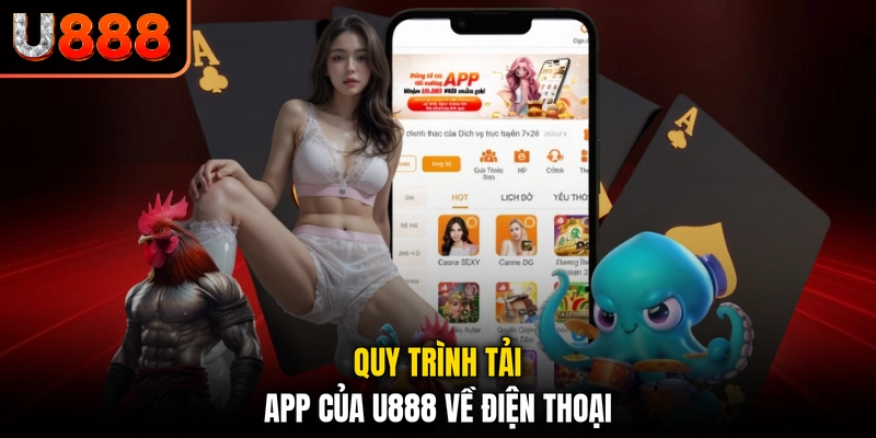 Quy trình tải app của U888 về điện thoại